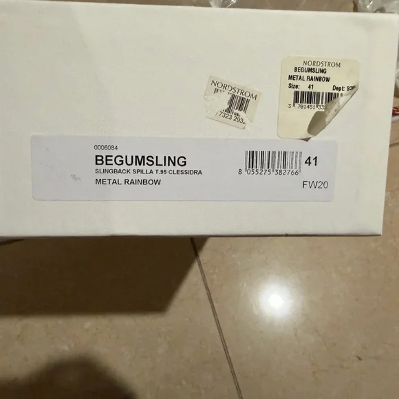 Amina Muaddi Begum Slingback Heels, metal rainbow color - Picture 10 of 10